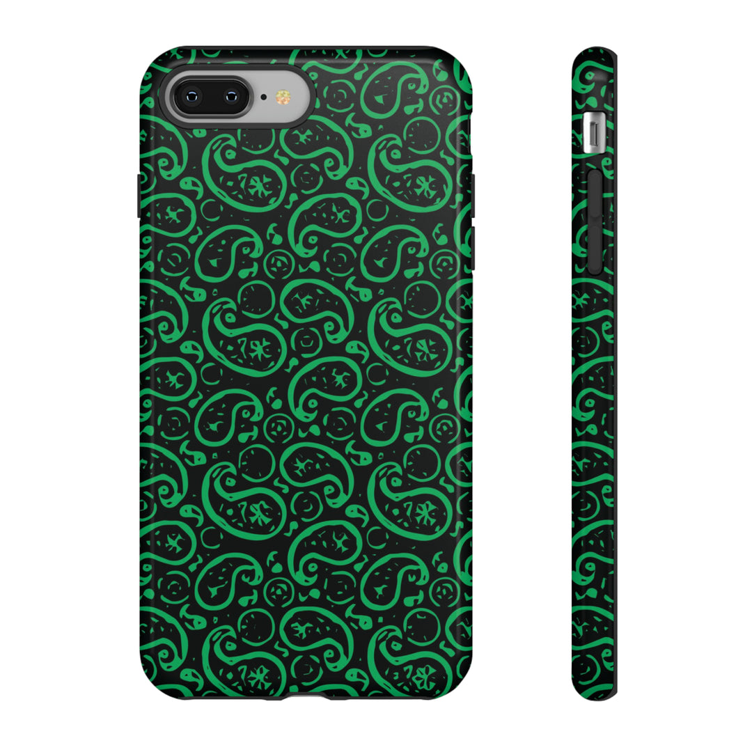 Cute IPhone Case | iPhone 15 Case | iPhone 15 Pro Max Case, Iphone 14 Case, Iphone 14 Pro Max Case IPhone Case for Art Lovers, Paisley Green - Studio40ParkLane