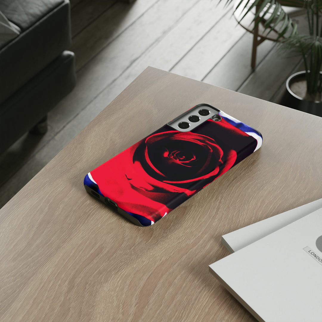 Cute Samsung Phone Case | Aesthetic Samsung Phone Case | Red Rose | Galaxy S23, S22, S21, S20 | Luxury Double Layer | Cool - Studio40ParkLane