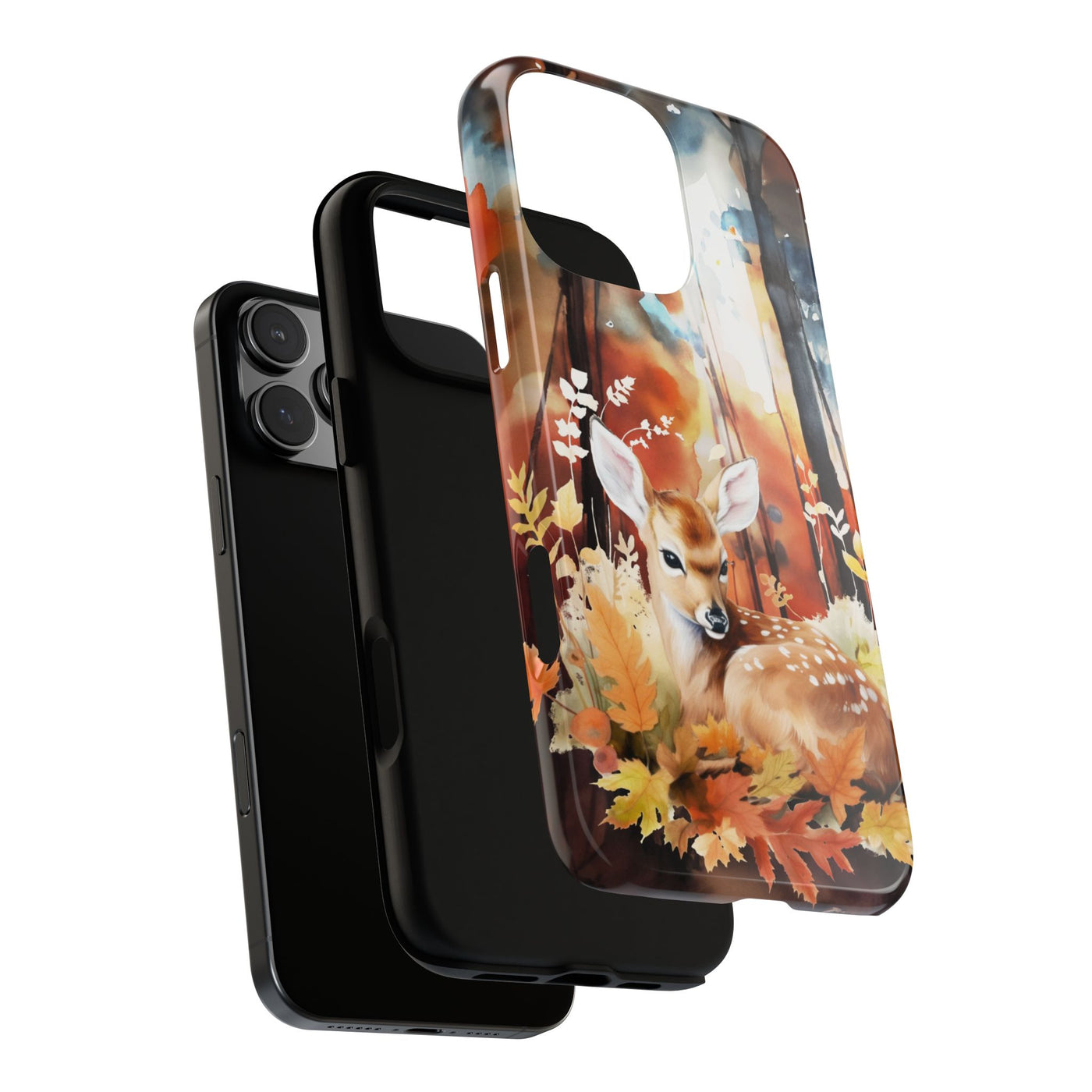 Autumn Fall Deer Forest Gift for Her Cute Phone Case for, Samsung Galaxy S24, S23, S22, S21, IPhone 16 Case | Iphone 15, Iphone 14, IPhone 13 Case