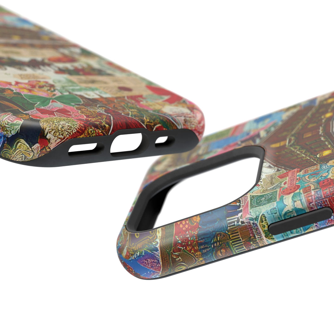Aesthetic Tough Magsafe London Coquette Collage Phone Case - For iPhone 17 Pro Max iPhone 16 Pro iPhone 15 Iphone 14 Plus 13 Pro 12 11 10 - Studio40ParkLane