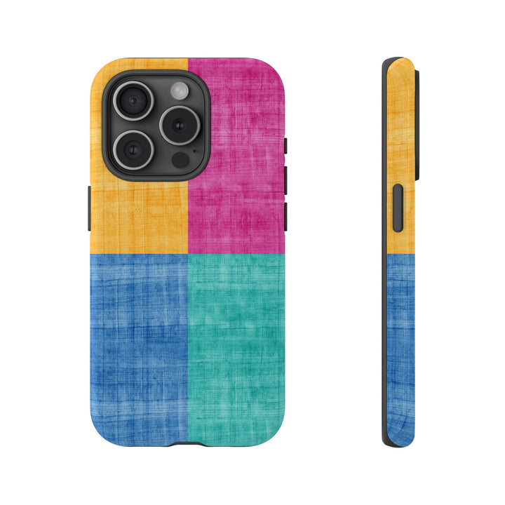 Impact Resistant, Colored Shapes, Cute Phone Cases for Samsung S24, S23, S22, S21, IPhone 15 pro Iphone 14 pro Iphone 13 IPhone 12 Iphone 11 - Studio40ParkLane