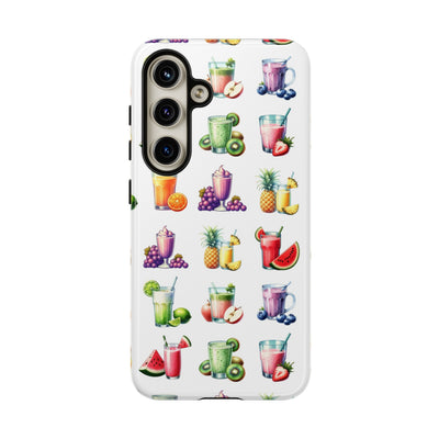 Cute Samsung Case | Cool Iphone Case | Tropical Summer Fruit Cocktail, Samsung S24, S23, S22, S21, IPhone 15 Case | Iphone 14 Case, Iphone 13 Case