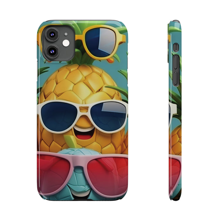 Slim Cute Phone Cases for Iphone - | iPhone 15 Case | iPhone 15 Pro Max Case, Iphone 14 Case, Iphone 14 Pro Max, Iphone 13, Summer Pineapple Fruit - Studio40ParkLane