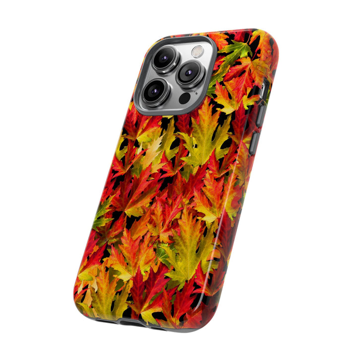Fall Leaves Impact Resistant, Cute Phone Cases for Samsung S24, S23, S22, S21, IPhone 15 pro Iphone 14 pro Iphone 13 IPhone 12 Iphone 11 - Studio40ParkLane