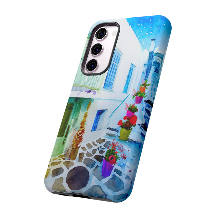 Impact Resistant, Greece House, Cute Phone Cases for Samsung S24, S23, S22, S21, IPhone 15 pro Iphone 14 pro Iphone 13 IPhone 12 Iphone 11 - Studio40ParkLane