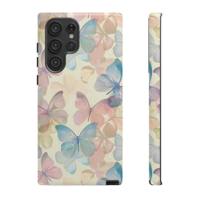 Cute Samsung Case | Cool Iphone Case | Summer Pastel Butterflies, Samsung S24, S23, S22, S21, IPhone 15 Case | Iphone 14 Case, Iphone 13 Case