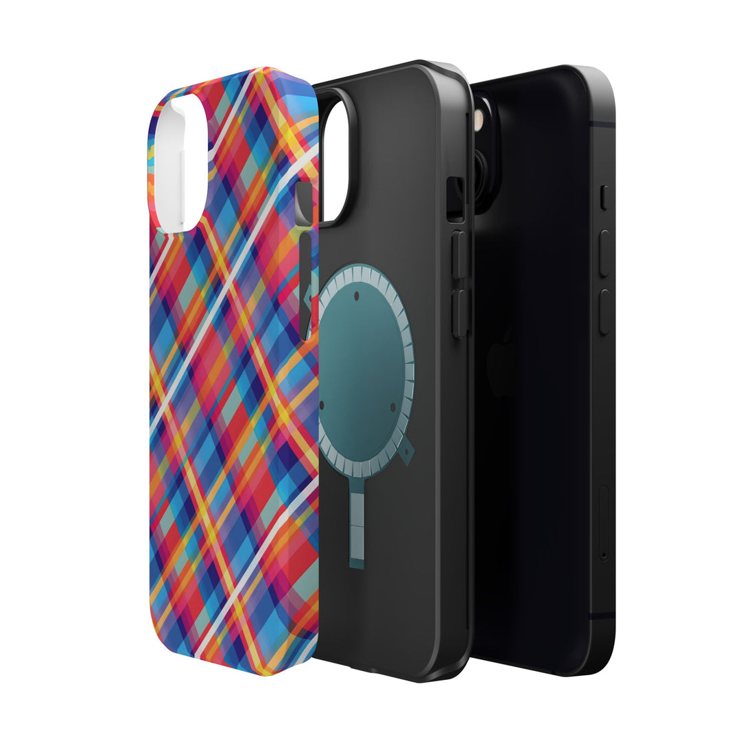 Checkered Plaid Magsafe Gift for Her Cute Phone Case for Iphone, | iPhone 16 | iPhone 15 Pro Max, Iphone 14 Pro Max, 13 12 11 10 9 8 7 - Studio40ParkLane