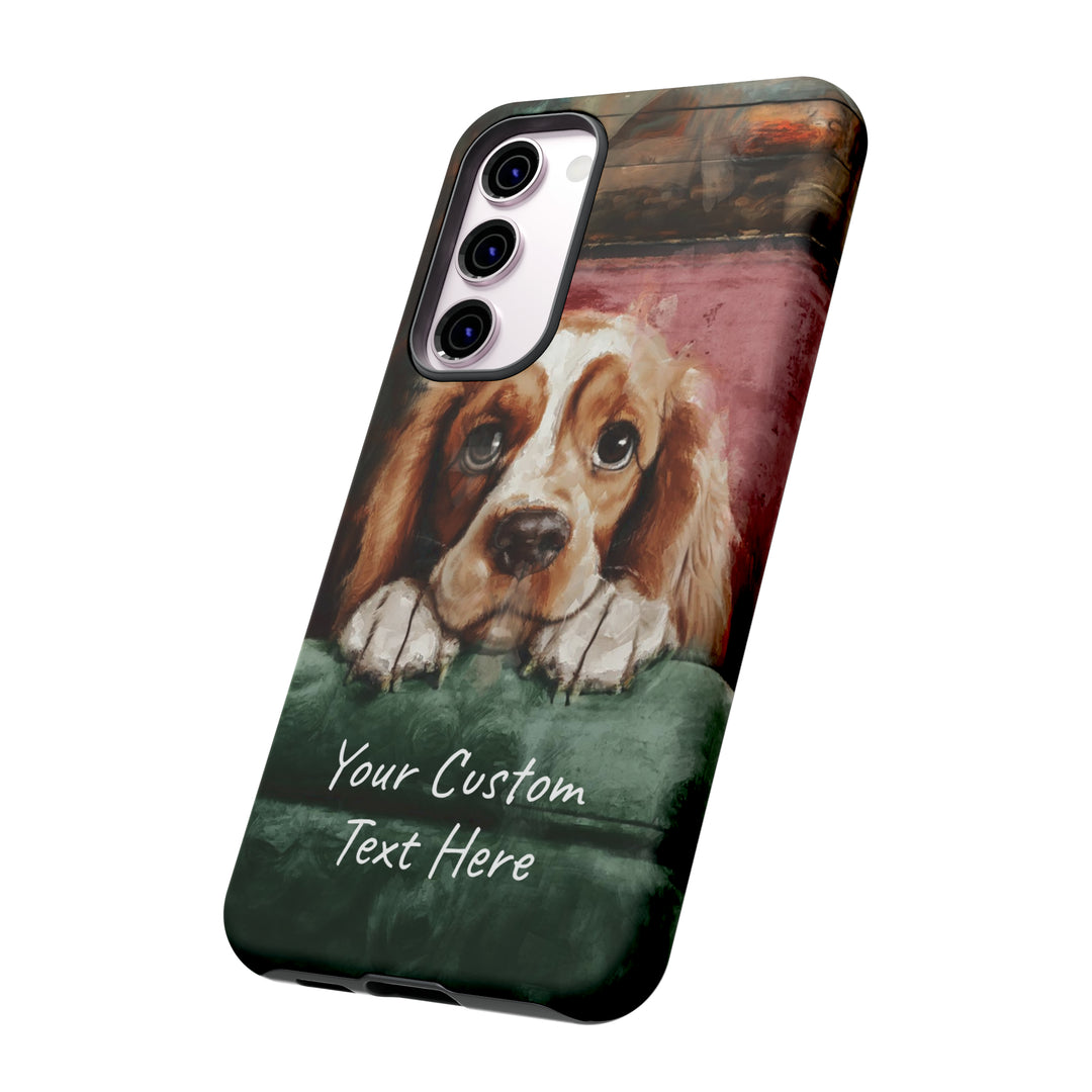 Personalize this Cute Samsung Phone Case | Cocker Spaniel Dog Samsung Phone Case | Galaxy S23, S22, S21, S20 | Customized Samsung Case - Studio40ParkLane