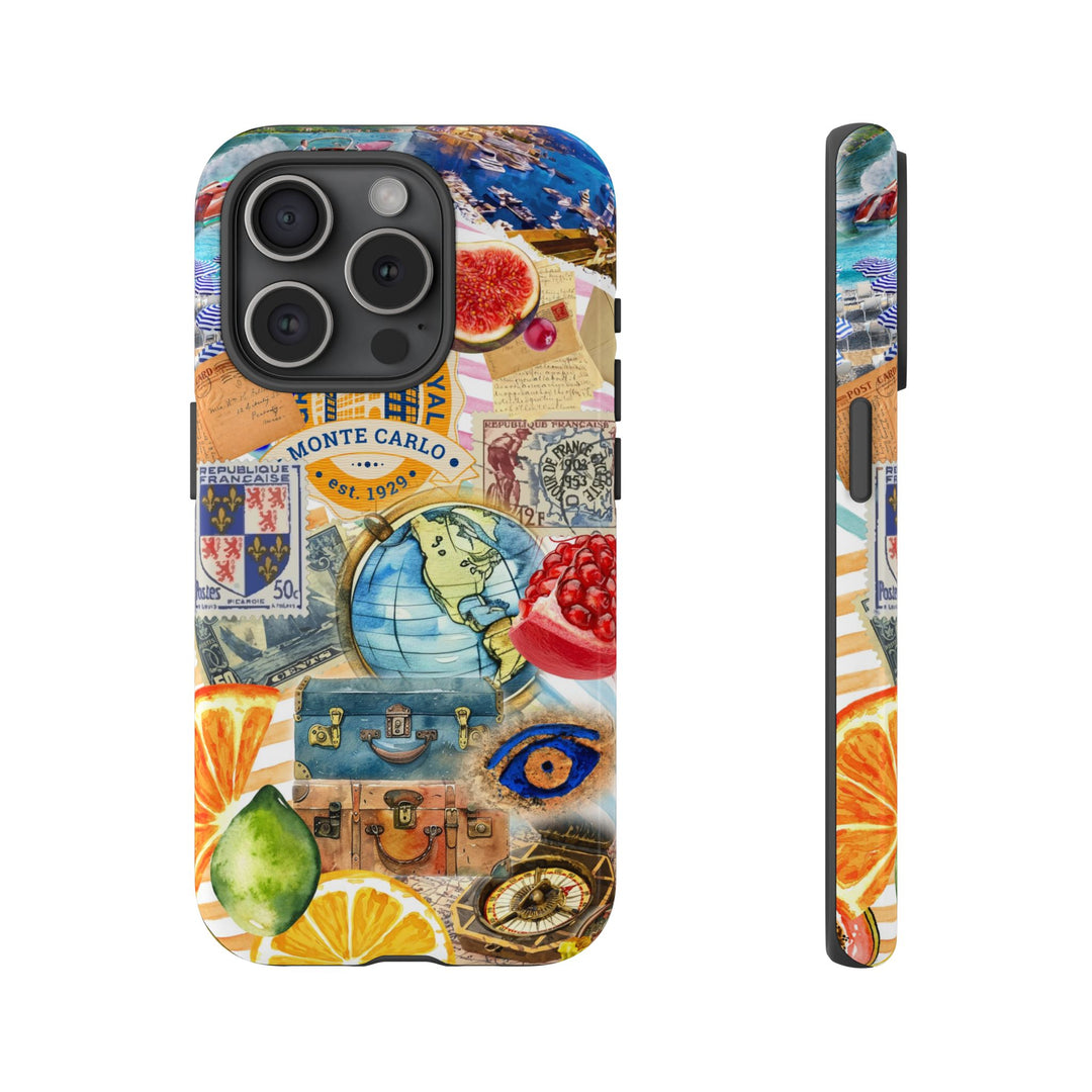 Cute European Summer Collage Phone Case, for IPhone 16 Case | Iphone 15, Iphone 14, IPhone 13 Case, 11 8 7, Samsung Galaxy S24, S23, S22, S21 Extra Protective - Studio40ParkLane