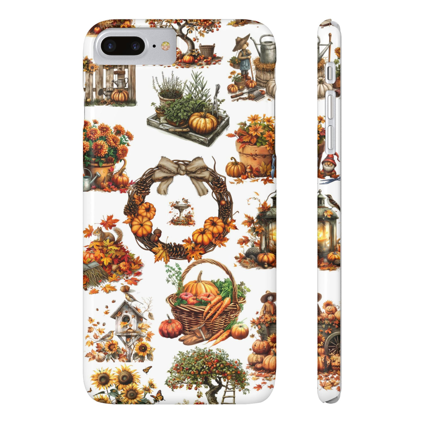 Slim Fall Leaves Collage Cute Phone Cases for Iphone | iPhone 15 Case | iPhone 15 Pro Max Case, Iphone 14, Iphone 14 Pro Max, Iphone 13, 12