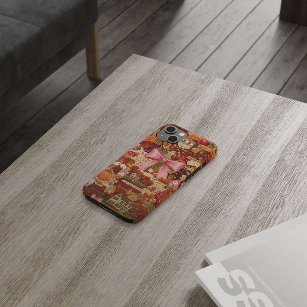 New England fall Coquette Collage Cute Phone Case for Iphone 16 - | iPhone 15 Pro Max Case | iPhone 14 Case Iphone 13 12 11 10 9 8 7 X XS - Studio40ParkLane