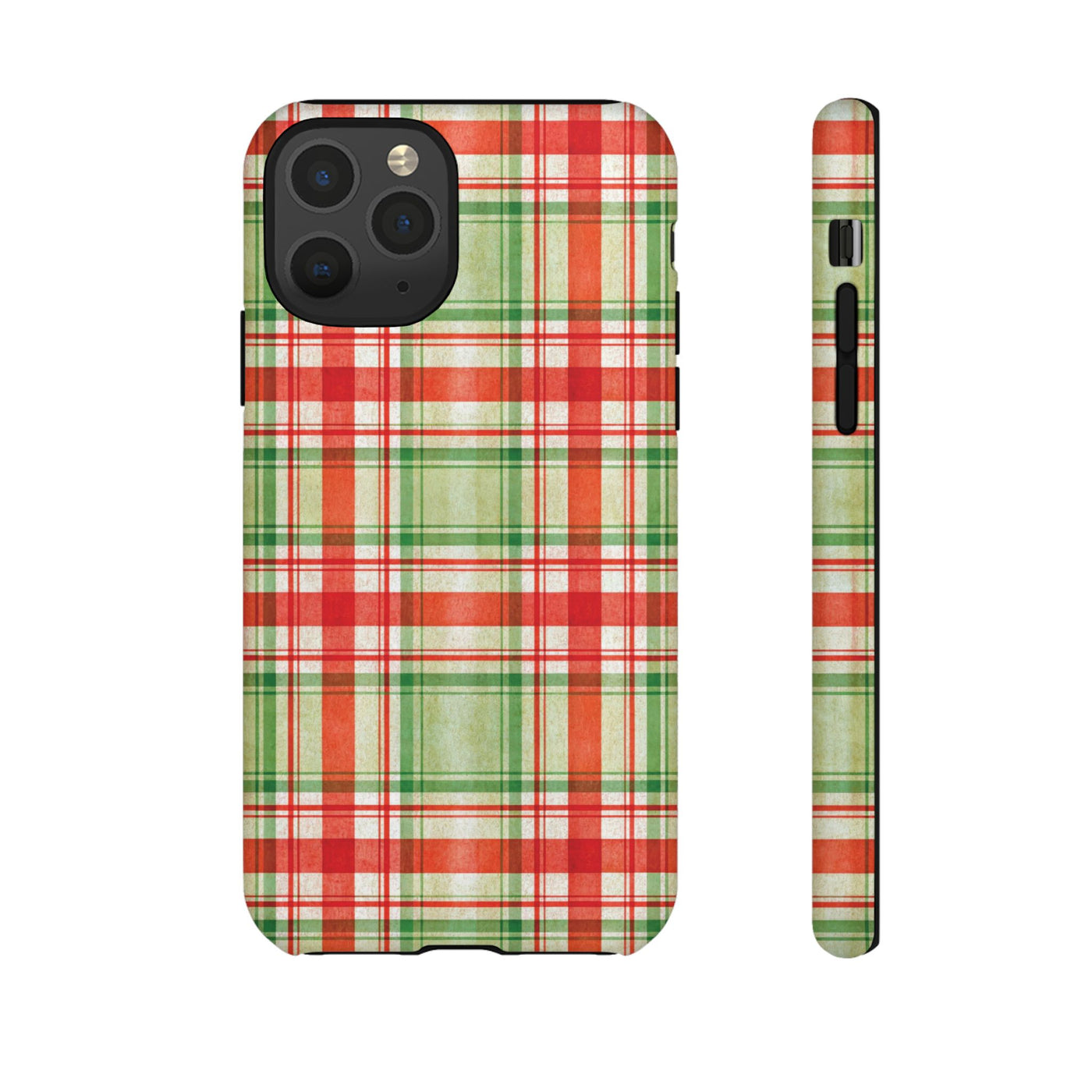 Aesthetic Tough Red Green Checkered Premium Phone Case - For iPhone 17 Pro Max iPhone 16 Pro iPhone 15 Iphone 14 Plus 13 Pro 12 11 10 XR XS - Studio40ParkLane