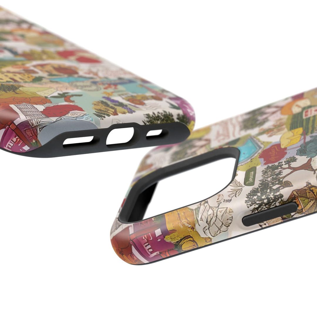 Italy Tuscany Coquette Collage Tough Magsafe Cute Phone Cases for Iphone | iPhone 17 Pro Max Case, Iphone 16, Iphone 15 14 13 12 11 10 9 - Studio40ParkLane