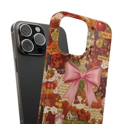 New England fall Coquette Collage Cute Phone Case for Iphone 16 - | iPhone 15 Pro Max Case | iPhone 14 Case Iphone 13 12 11 10 9 8 7 X XS - Studio40ParkLane