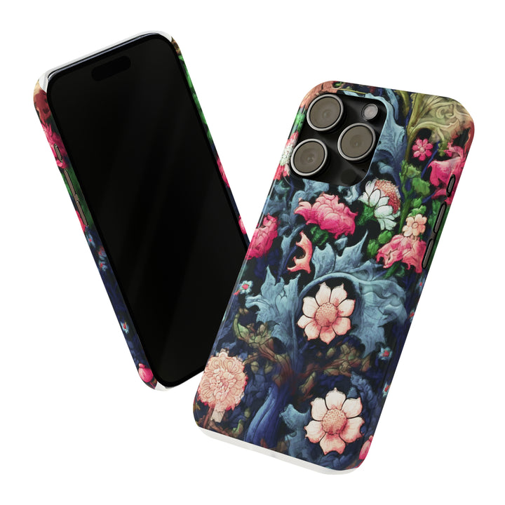 Slim Cute Phone Cases for Iphone - | iPhone 15 Case | iPhone 15 Pro Max Case, Iphone 14 Case, Iphone 14 Pro Max, Iphone 13, Flowers Scene - Studio40ParkLane