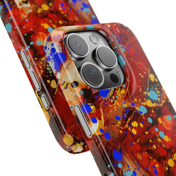 Slim Cute Phone Cases for Iphone - | iPhone 15 Case | iPhone 15 Pro Max Case, Iphone 14 Case, Iphone 14 Pro Max, Iphone 13, Fall Marble Paint Splash - Studio40ParkLane