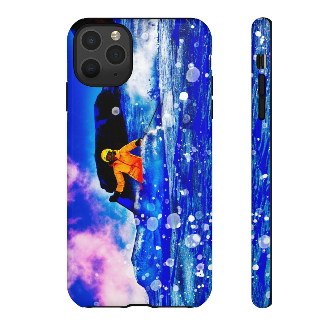 Cute IPhone Case | iPhone 15 Case | iPhone 15 Pro Max Case, Iphone 14 Case, Iphone 14 Pro Max Case IPhone Case for Art Lovers, Skier Mountain - Studio40ParkLane