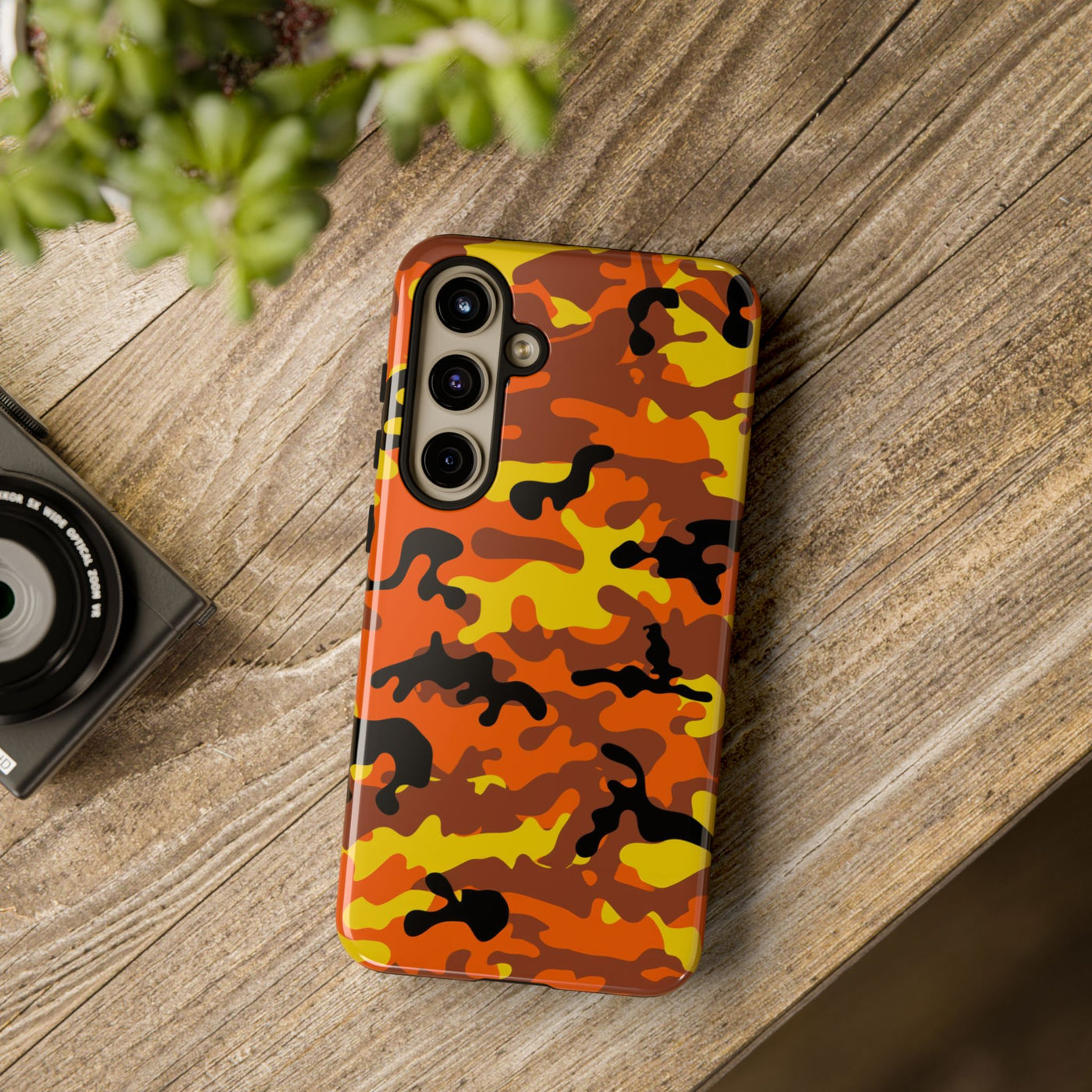 Impact Resistant, Fall camo Camouflage, Cute Phone Cases for Samsung S24, S23, S22, S21, IPhone 15 pro Iphone 14 pro Iphone 13 IPhone 12 Iphone 11