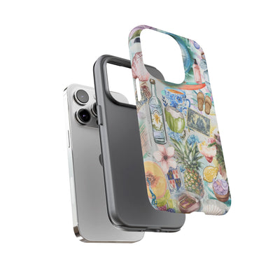 Impact Resistant, Travel Coquette Collage, Cute Phone Cases for Samsung S24, S23, S22, S21, IPhone 15 pro Iphone 14 pro Iphone 13 IPhone 12 Iphone 11