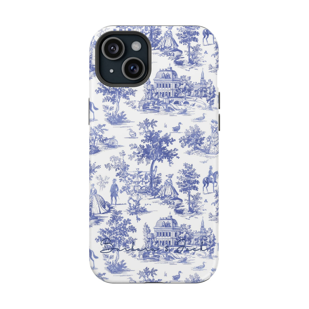 Magsafe French Toile Personalized Initial Custom Gift Cute Phone Cases for Iphone 16 Pro Max | iPhone 15, Pro Max Case, Iphone 14, 13, 12, 11, 10 - Studio40ParkLane