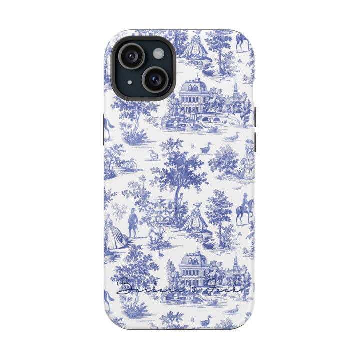 Magsafe French Toile Personalized Initial Custom Gift Cute Phone Cases for Iphone 16 Pro Max | iPhone 15, Pro Max Case, Iphone 14, 13, 12, 11, 10 - Studio40ParkLane
