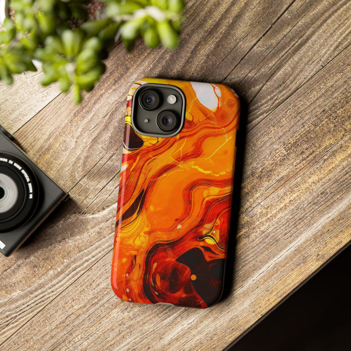 Impact Resistant, Fall Colors Marble, Cute Phone Cases for Samsung S24, S23, S22, S21, IPhone 15 pro Iphone 14 pro Iphone 13 IPhone 12 Iphone 11 - Studio40ParkLane