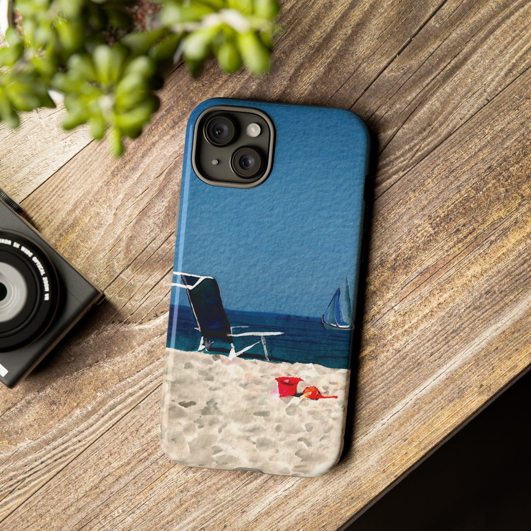 Cute Samsung Case | Cool Iphone Case | Summer Blue Beach Chair, Samsung S24, S23, S22, S21, IPhone 15 Case | Iphone 14 Case, Iphone 13 Case - Studio40ParkLane