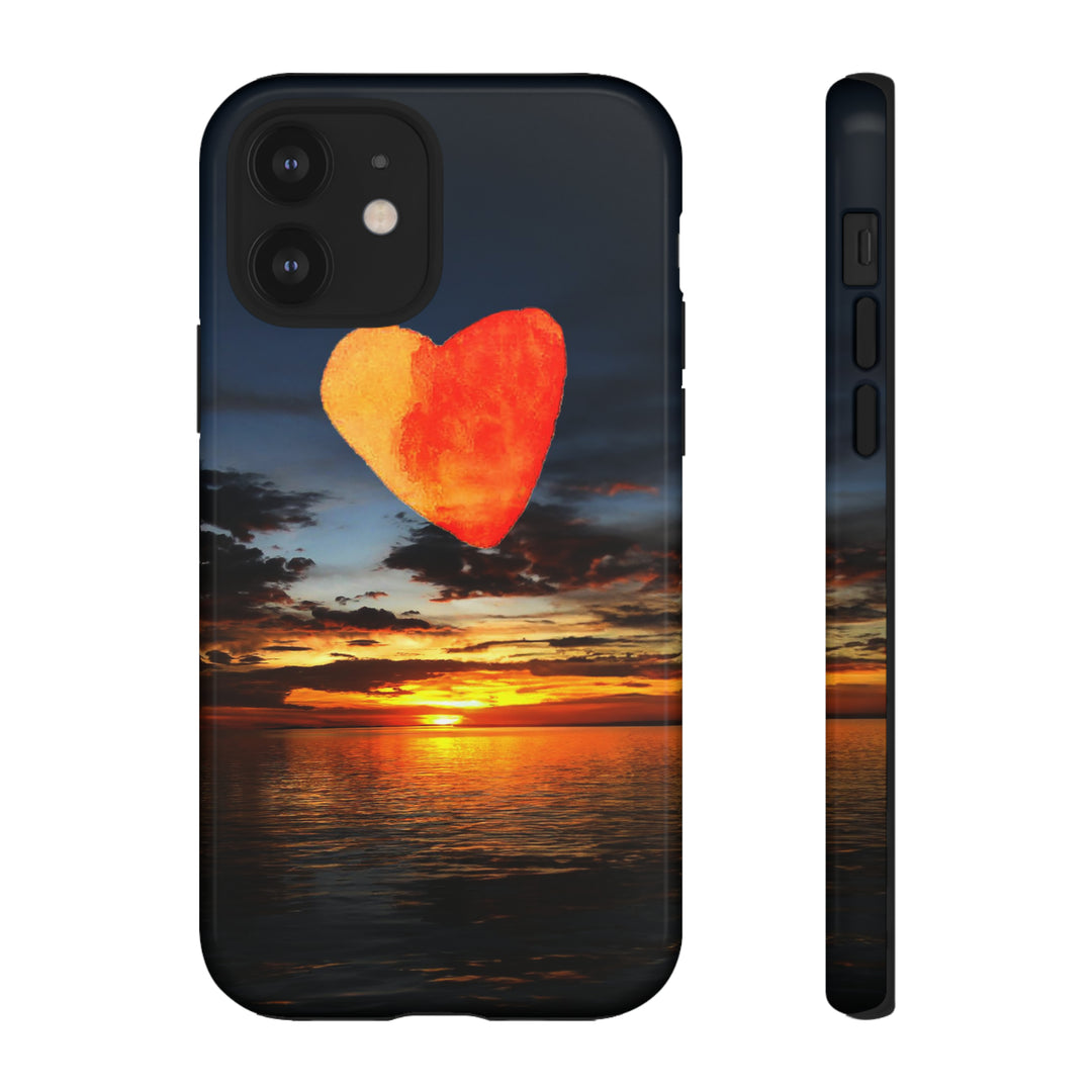 Cute IPhone Case | Rising Heart Love Sunset, iPhone 15 Case | iPhone 15 Pro Case, Iphone 14 Case, Iphone 14 Pro Max Case - Studio40ParkLane