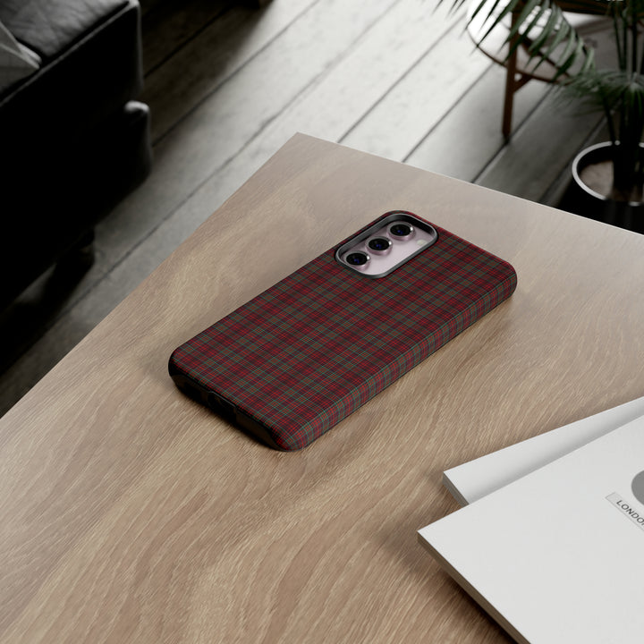Samsung Galaxy Phone Case | Tough Case double layered | Impact resistant | Galaxy S23, S22, S21, S20 - Matte/Glossy Rose Tartan McDonald - Studio40ParkLane