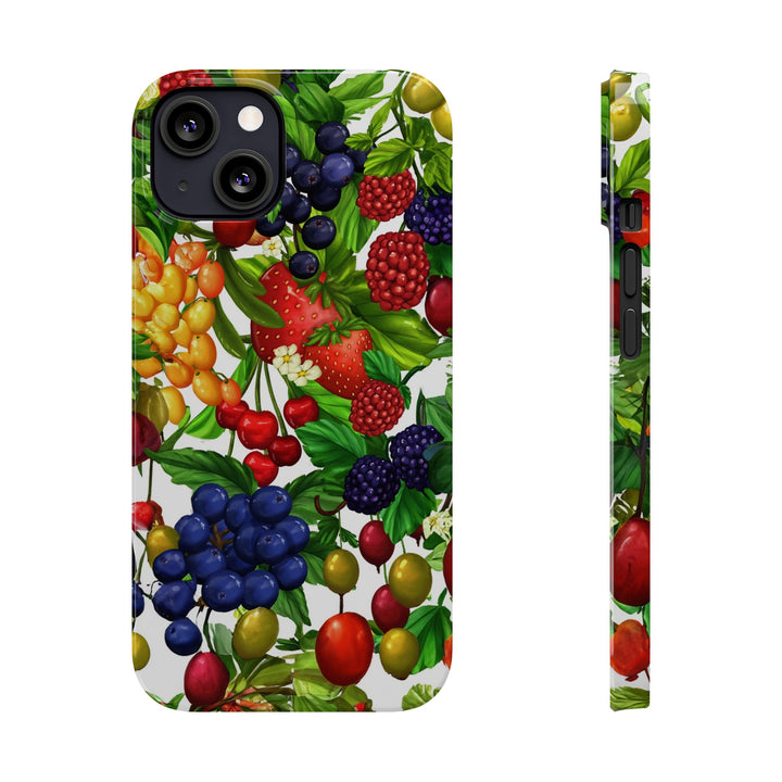 Slim Cute Phone Cases for Iphone - | iPhone 15 Case | iPhone 15 Pro Max Case, Iphone 14 Case, Iphone 14 Pro Max, Iphone 13, Summer Mixed Fruit - Studio40ParkLane