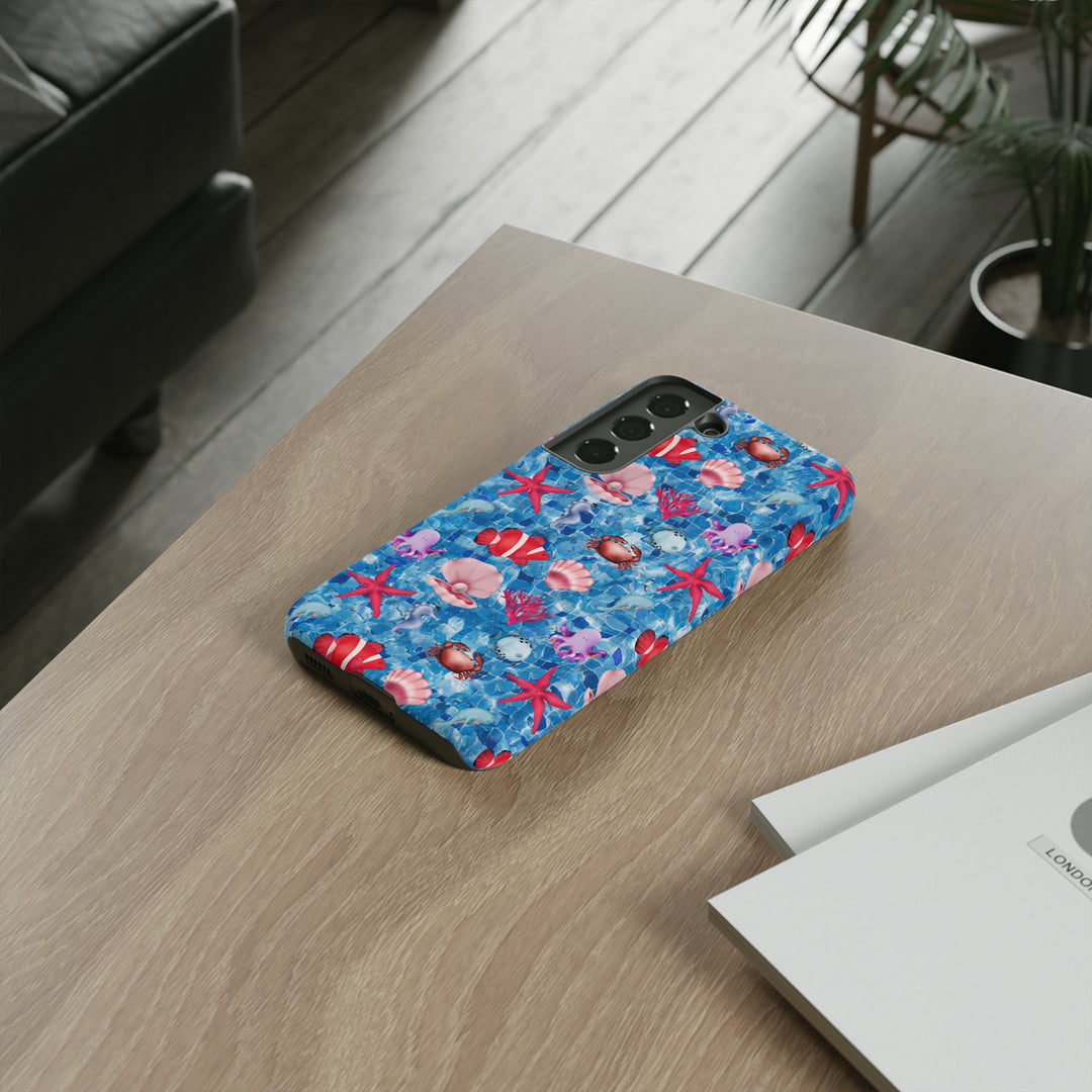 Cute Samsung Phone Case | Aesthetic Samsung Phone Case | Galaxy S23, S22, S21, S20 | Under The Sea, Protective Phone Case - Studio40ParkLane