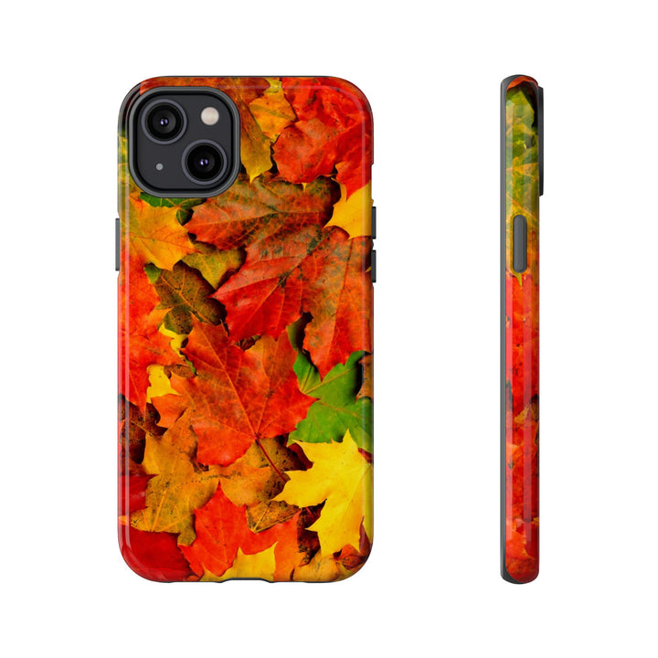 Fall Leaves Impact Resistant, Cute Phone Cases for Samsung S24, S23, S22, S21, IPhone 15 pro Iphone 14 pro Iphone 13 IPhone 12 Iphone 11 - Studio40ParkLane