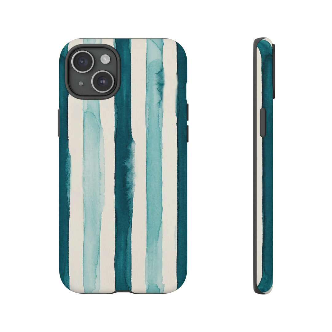 Tough Cute Green Stripes Phone Case, for IPhone 17 Pro Max | Iphone 17 Air, Iphone 16, IPhone 15, 14 13 12, Samsung Galaxy S26, S25, S24, S23