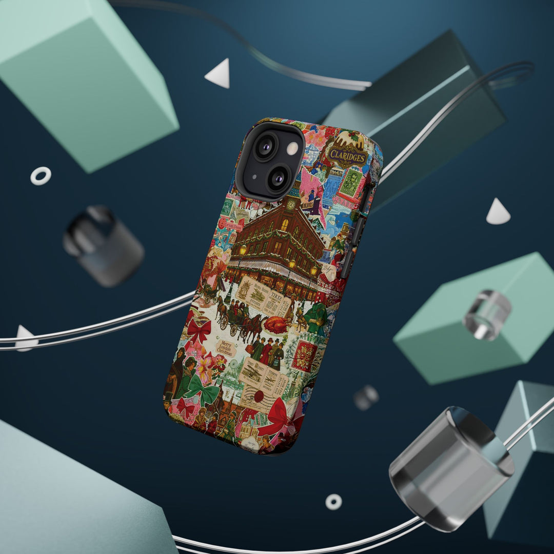 Aesthetic Tough Magsafe London Coquette Collage Phone Case - For iPhone 17 Pro Max iPhone 16 Pro iPhone 15 Iphone 14 Plus 13 Pro 12 11 10 - Studio40ParkLane