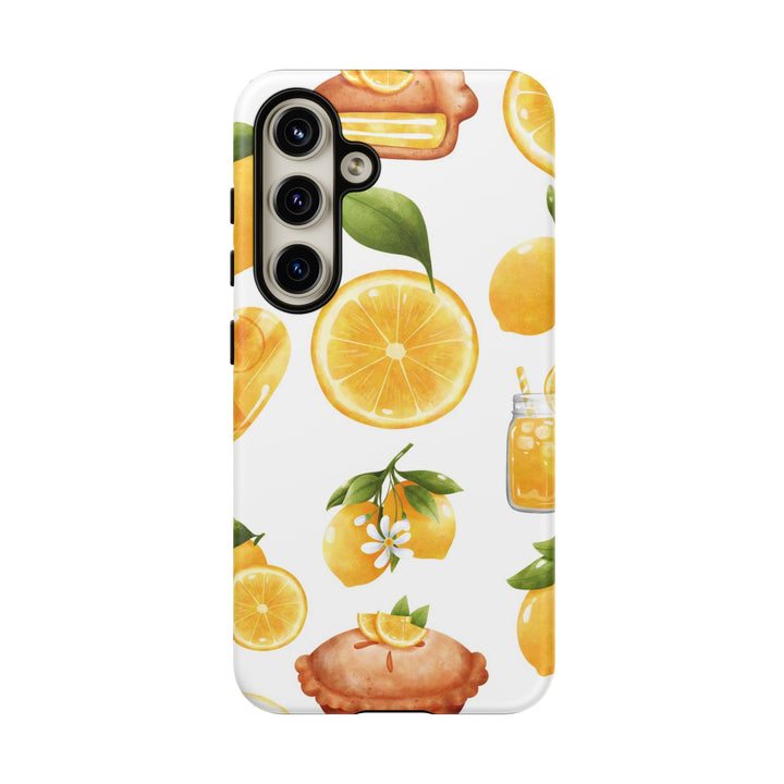 Impact Resistant, Lemon Fruit Pie, Cute Phone Cases for Samsung S24, S23, S22, S21, IPhone 15 pro Iphone 14 pro Iphone 13 IPhone 12 Iphone 11 - Studio40ParkLane