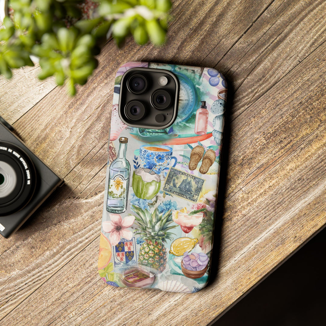 Impact Resistant, Travel Coquette Collage, Cute Phone Cases for Samsung S24, S23, S22, S21, IPhone 15 pro Iphone 14 pro Iphone 13 IPhone 12 Iphone 11 - Studio40ParkLane