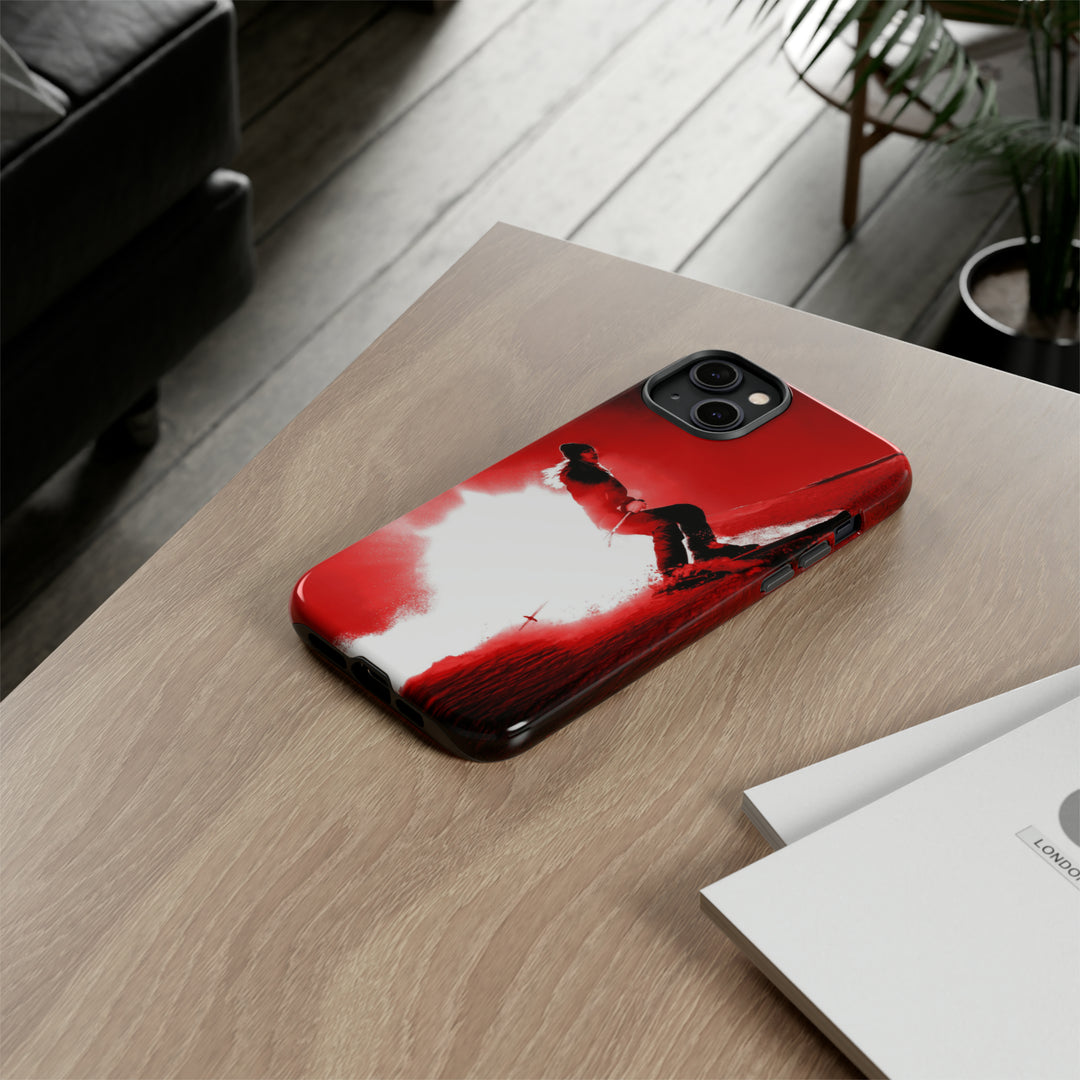Cute IPhone Case | iPhone 15 Case | iPhone 15 Pro Max Case, Iphone 14 Case, Iphone 14 Pro Max Case IPhone Case for Art Lovers - Red Skier - Studio40ParkLane
