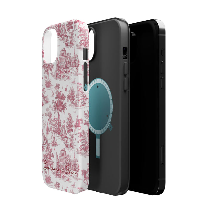 Magsafe French Toile Personalized Initial Custom Gift Cute Phone Cases for Iphone 16 Pro Max | iPhone 15, Pro Max Case, Iphone 14, 13, 12, 11, 10 - Studio40ParkLane