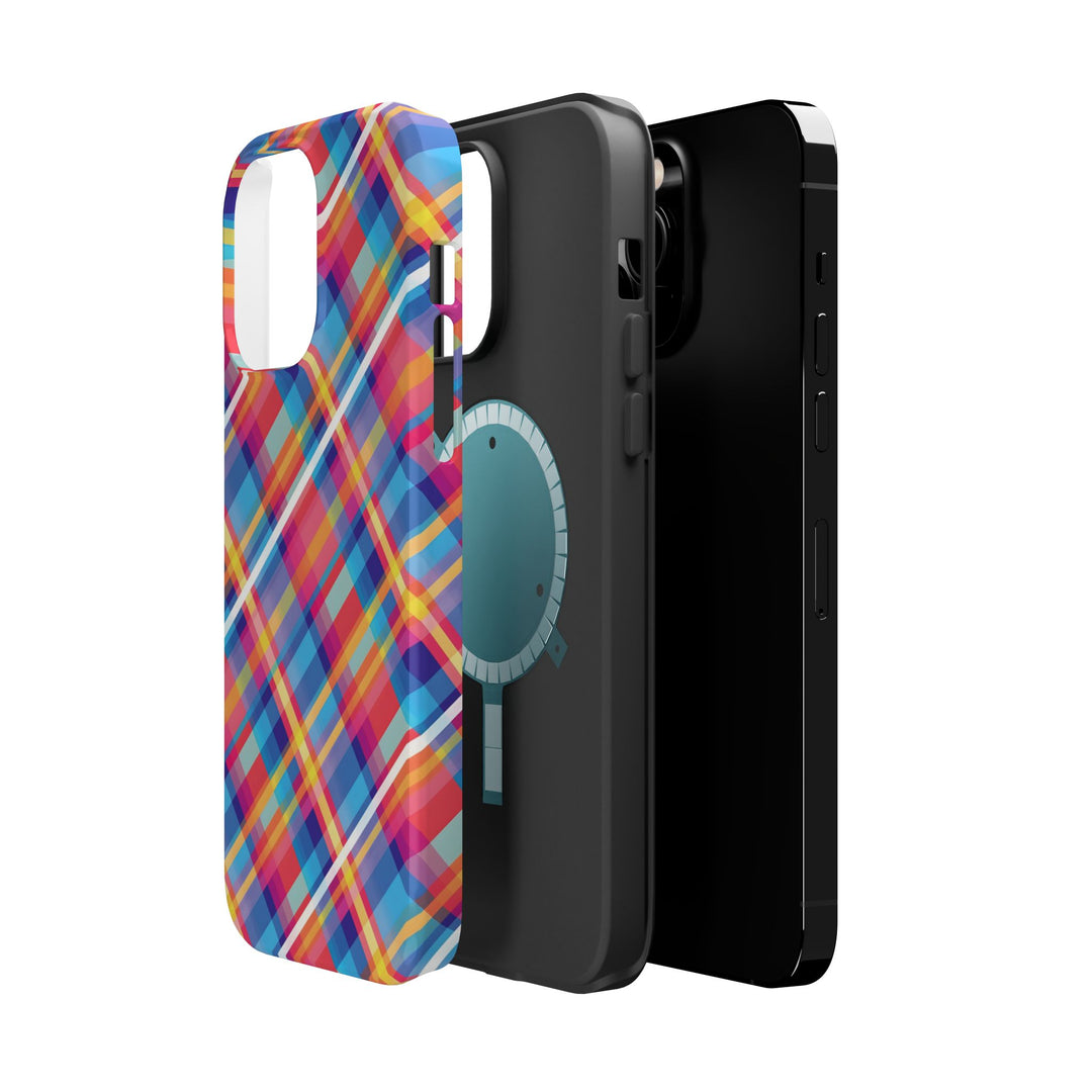 Checkered Plaid Magsafe Gift for Her Cute Phone Case for Iphone, | iPhone 16 | iPhone 15 Pro Max, Iphone 14 Pro Max, 13 12 11 10 9 8 7 - Studio40ParkLane