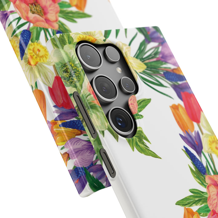 Sleek Snap Spring Summer Flowers Cute Phone Case for iPhone 16 15 14 13 12 11 X Xs Max Xr Pro Plus Samsung Galaxy S24 S23 S22 S21 S20 Ultra