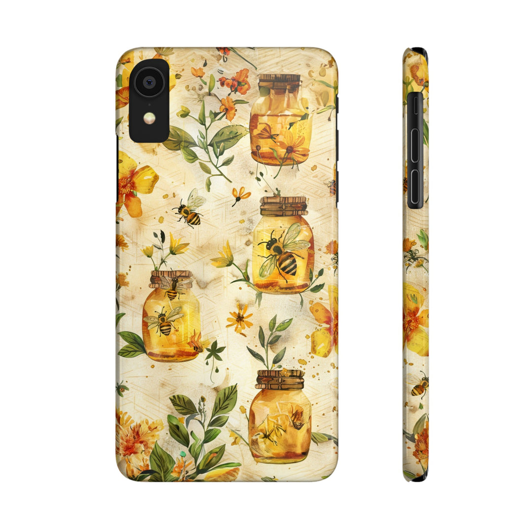 Slim Cute Phone Cases for Iphone | iPhone 15 Case | iPhone 15 Pro Max Case, Iphone 14, Iphone 14 Pro Max, Iphone 13, Honey Bees Yellow - Studio40ParkLane