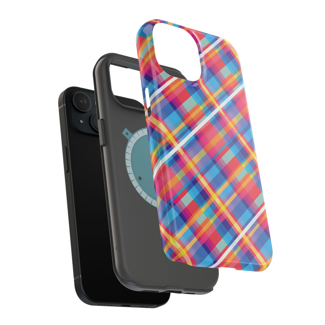 Checkered Plaid Magsafe Gift for Her Cute Phone Case for Iphone, | iPhone 16 | iPhone 15 Pro Max, Iphone 14 Pro Max, 13 12 11 10 9 8 7 - Studio40ParkLane