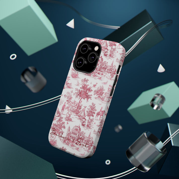 Magsafe French Toile Personalized Initial Custom Gift Cute Phone Cases for Iphone 16 Pro Max | iPhone 15, Pro Max Case, Iphone 14, 13, 12, 11, 10 - Studio40ParkLane