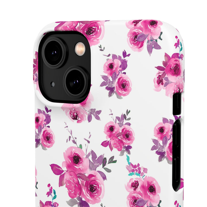 Sleek Snap Flowers Gift for Her Cute Phone Case for iPhone 16 15 14 13 12 11 X Xs Max Xr Pro Plus Samsung Galaxy S24 S23 S22 S21 S20 Ultra
