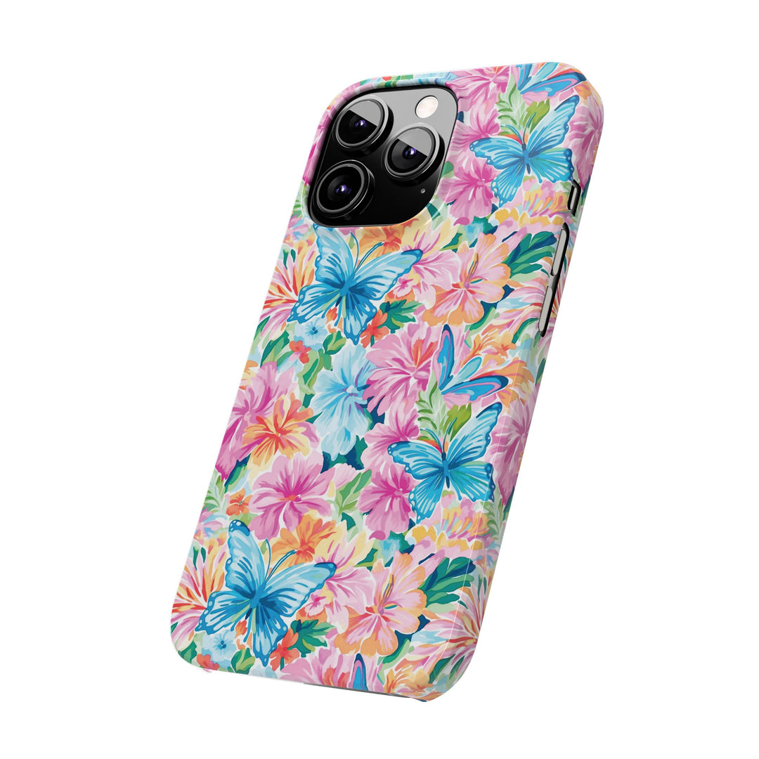 Slim Butterflies Flowers Gift for Her Cute Phone Cases for Iphone 16 Pro Max | iPhone 15 Case | iPhone 15 Pro Max Case, Iphone 14, 13, 12, 11, 10, 8, 7 - Studio40ParkLane