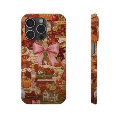 New England fall Coquette Collage Cute Phone Case for Iphone 16 - | iPhone 15 Pro Max Case | iPhone 14 Case Iphone 13 12 11 10 9 8 7 X XS - Studio40ParkLane