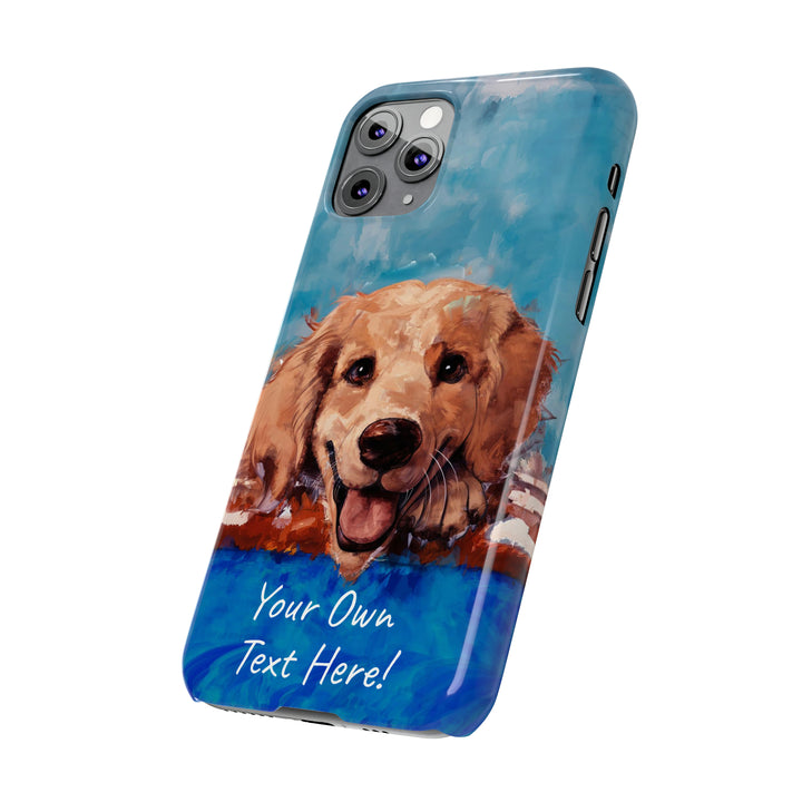 Slim Personalized Cute iPhone Cases - | iPhone 15 Case | iPhone 15 Pro Max Case, Iphone 14 Case, Iphone 14 Pro Max, Iphone 13, Golden Retriever Dog - Studio40ParkLane