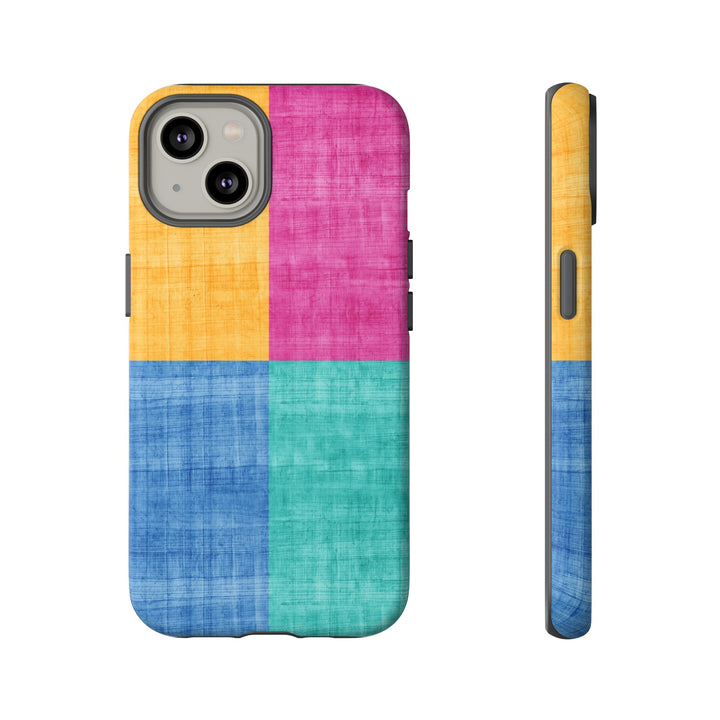Impact Resistant, Colored Shapes, Cute Phone Cases for Samsung S24, S23, S22, S21, IPhone 15 pro Iphone 14 pro Iphone 13 IPhone 12 Iphone 11 - Studio40ParkLane