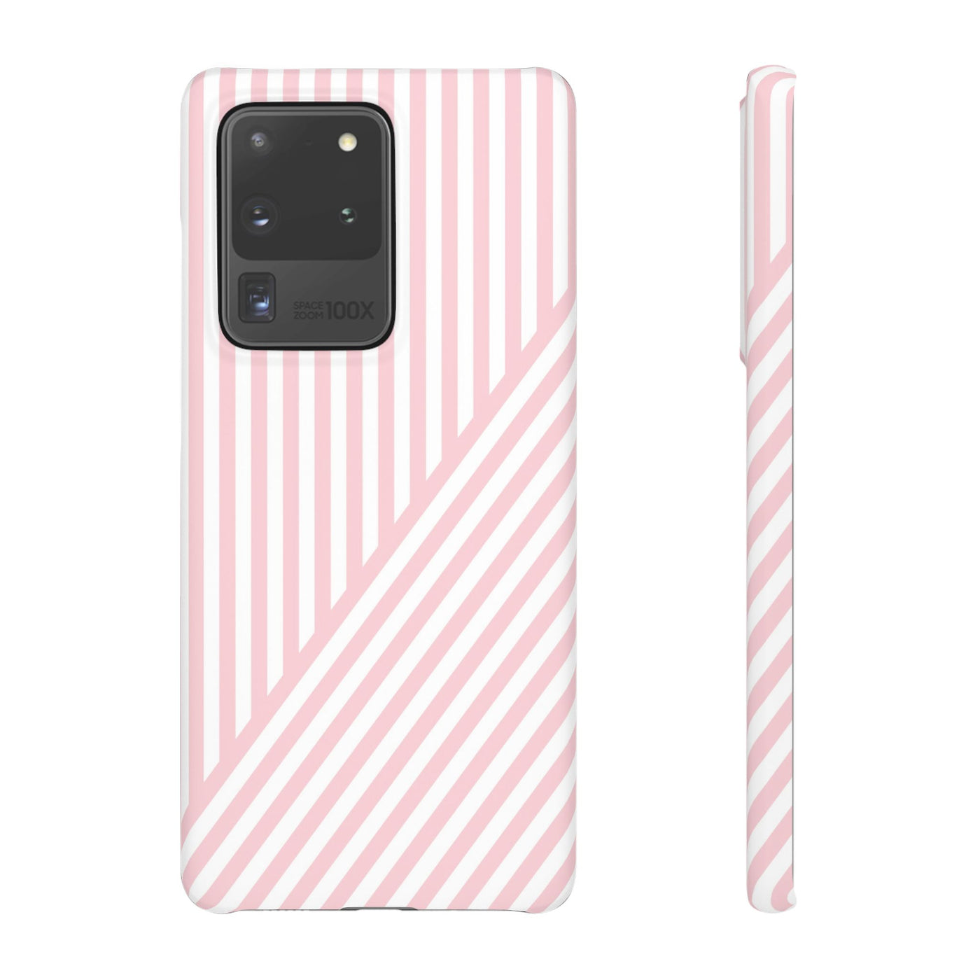 Aesthetic Sweet Pink Stripes Cute Phone Case Sleek Snap - For iPhone 17 Pro Max iPhone 16 Pro iPhone 15 Iphone 14 Plus 13 Pro 12 11 10 Gift