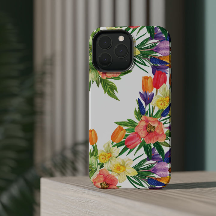 Spring Flowers Magsafe Cute Phone Case for Iphone Gift for Her, iPhone 16 Case iPhone 15 Pro Max Case, Iphone 14, Iphone 14 Pro Max, 13, 12 - Studio40ParkLane